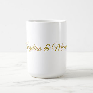 Mug Calligraphie professionnelle Elegant or couleur