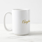 Mug Calligraphie professionnelle Elegant or couleur (Gauche)