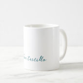 Mug Calligraphie Simple Plain Professionnel Nom (Devant droit)
