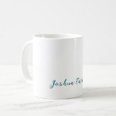 Mug Calligraphie Simple Plain Professionnel Nom (Devant gauche)