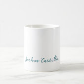 Mug Calligraphie Simple Plain Professionnel Nom (Centre)