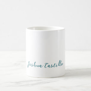 Mug Calligraphie Simple Plain Professionnel Nom