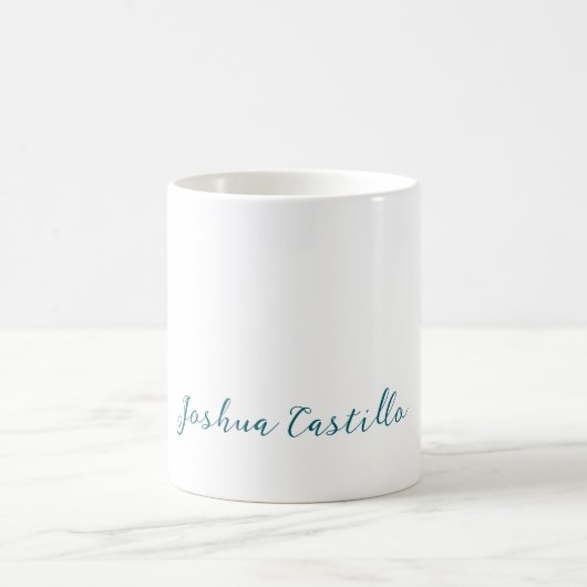 Mug Calligraphie Simple Plain Professionnel Nom (Centre)