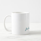 Mug Calligraphy Simple Plain Professional Name (Gauche)