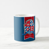 Mug Callum knight shield rouge nom bleu signifiant muq (Devant droit)