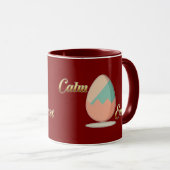Mug Calm Easter – Aesthetic Egg Art - caneca (Devant droit)