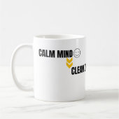 Mug Calm Mind Smart Trading Minimal Chart Art (Gauche)