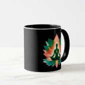 Mug Calm Strength Meditation Aura Art (Devant droit)