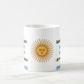 Mug Calme Argentine & Texte drôle, Argentine Drapeau (Centre)