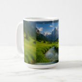 Mug Calme de la vallée alpine (Devant gauche)
