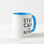 Mug Calme de séjour je suis retiré (Devant droit)