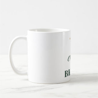 Mug Calme et lumineuse Typographie étoile de Noël élég