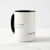 Mug Calme ! gotGod316.com Écriture (Devant gauche)