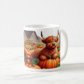Mug Calves De Vache Des Hautes-Terres Reposant Parmi L (Devant droit)