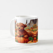 Mug Calves De Vache Des Hautes-Terres Reposant Parmi L (Devant gauche)