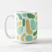 Mug Calypso Moderne Abstrait Lime Or Vert (Gauche)