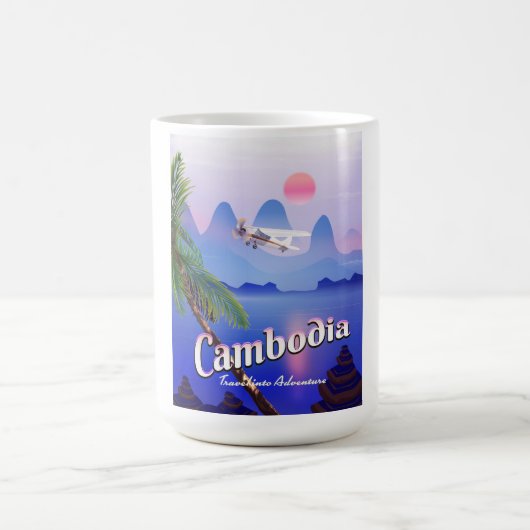 Mug Cambodge 'Voyagez dans l'aventure' (Centre)