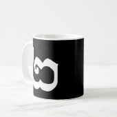 Mug Cambodgien Numéro 2 / Deux / ២ (Pi) Khmer (Devant gauche)