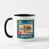 Mug Camel Apple Étiquette - État de Washington (Gauche)