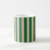 Mug Camel Beige & Classic Green Stripe (Centre)