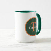 Mug Camel de Noël festif ajouter monogramme (Devant droit)
