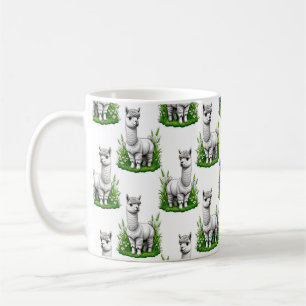 Mug Camel llama Alpaca Design Motif
