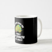 Mug Caméléon- Je change souvent d'avis (Devant droit)