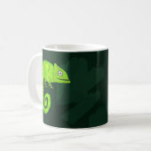 Mug Caméléon vert mignon (Devant gauche)