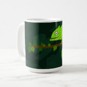 Mug Caméléon vert mignon (Devant gauche)