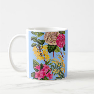 Mug camélia, forsythie, rhododendron et acacia