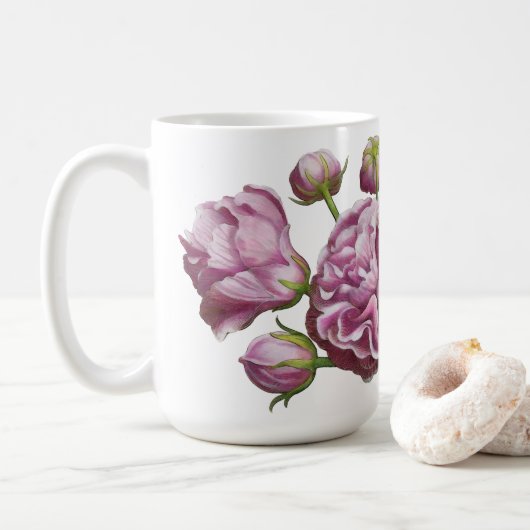 Mug Camellia Rose Garden Fleurs   (Avec donut)