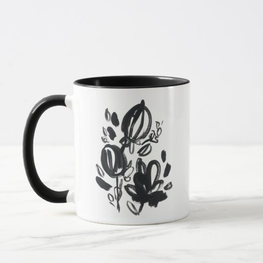 Mug Cameo Bloom - Noir et Blanc (Gauche)
