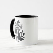 Mug Cameo Bloom - Noir et Blanc (Devant gauche)