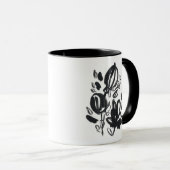 Mug Cameo Bloom - Noir et Blanc (Devant droit)