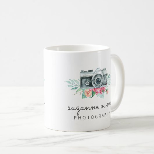 Mug Caméra d'aquarelle vintage (Devant droit)