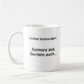 Mug "Caméra éteinte, cerveau éteint" (Gauche)