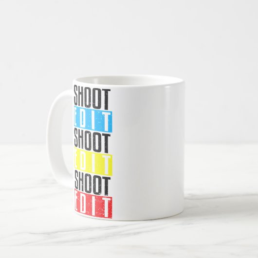 Mug Camera Shoot Edit Shoot Edit Shoot E... Photograph (Devant gauche)