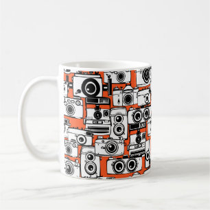 Mug Caméras photo vintage motif sans couture