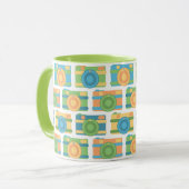 Mug "Caméras rétro colorés" (Devant gauche)