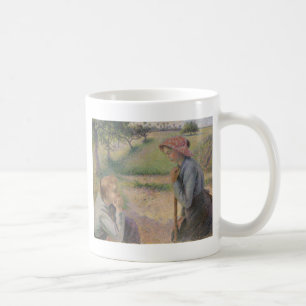 Mug Camille Pissarro deux jeunes femmes rurales
