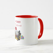 Mug Camion chariot élévateur de Noël (Devant droit)