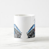 Mug Camion de carburant de dessin animé (Centre)