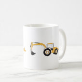 Mug Camion de construction Backhoe (Devant droit)