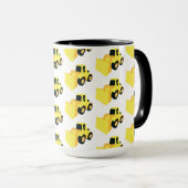 Mug Camion de construction de chargeur frontal (Devant droit)