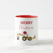 Mug Camion de construction de la canot de Noël (Centre)