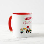 Mug Camion de construction de la canot de Noël (Devant gauche)