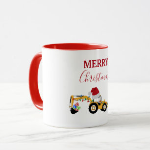 Mug Camion de construction de la canot de Noël