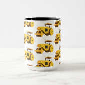 Mug Camion de construction de rouleau routier (Centre)