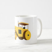 Mug Camion de construction de rouleau routier (Devant droit)