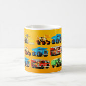 Mug Camion de construction d'enfants sur le jaune (Centre)